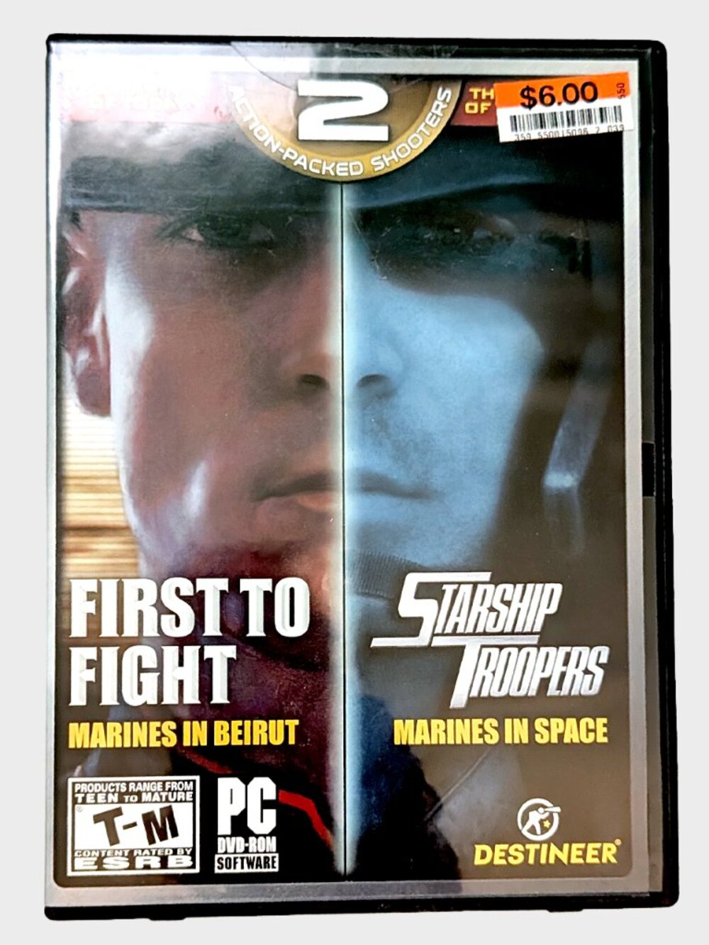 First to Fight Starship Troopers Video Games PC Computer 2007 Retro Collectible